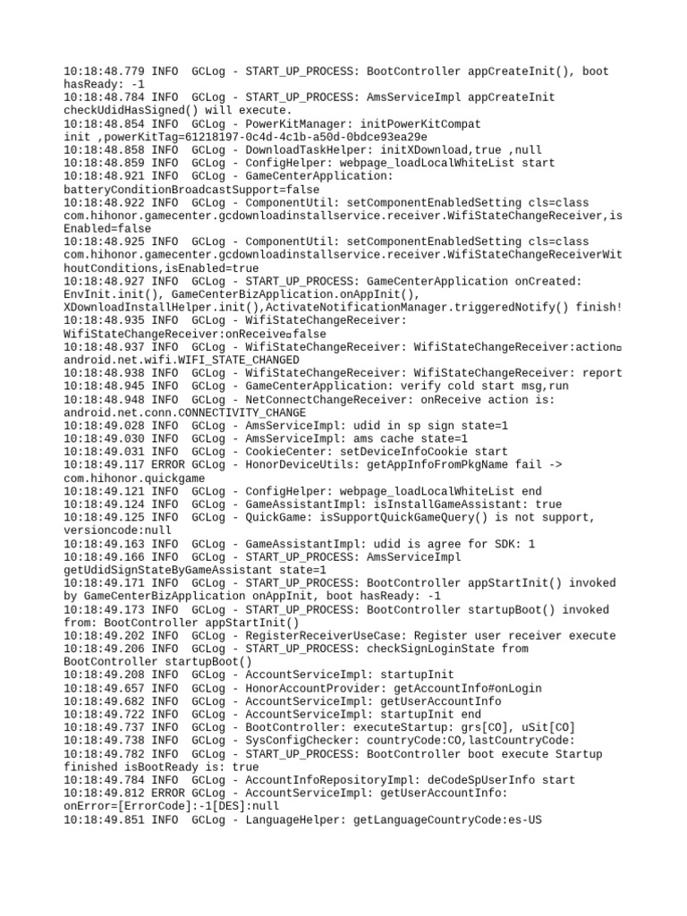 GameCenter Application Startup Log | PDF | Internet Standards ...
