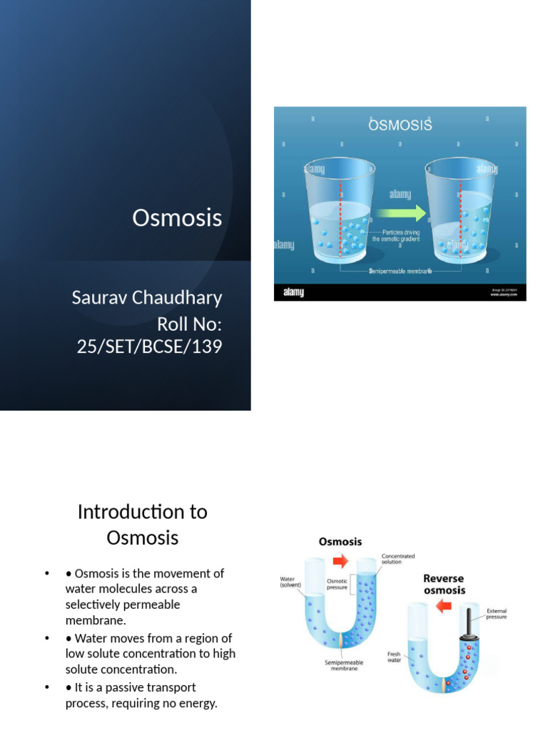 Osmosis Presentation Pdf