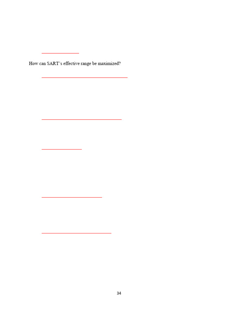 Maximizing SART Effective Range | PDF