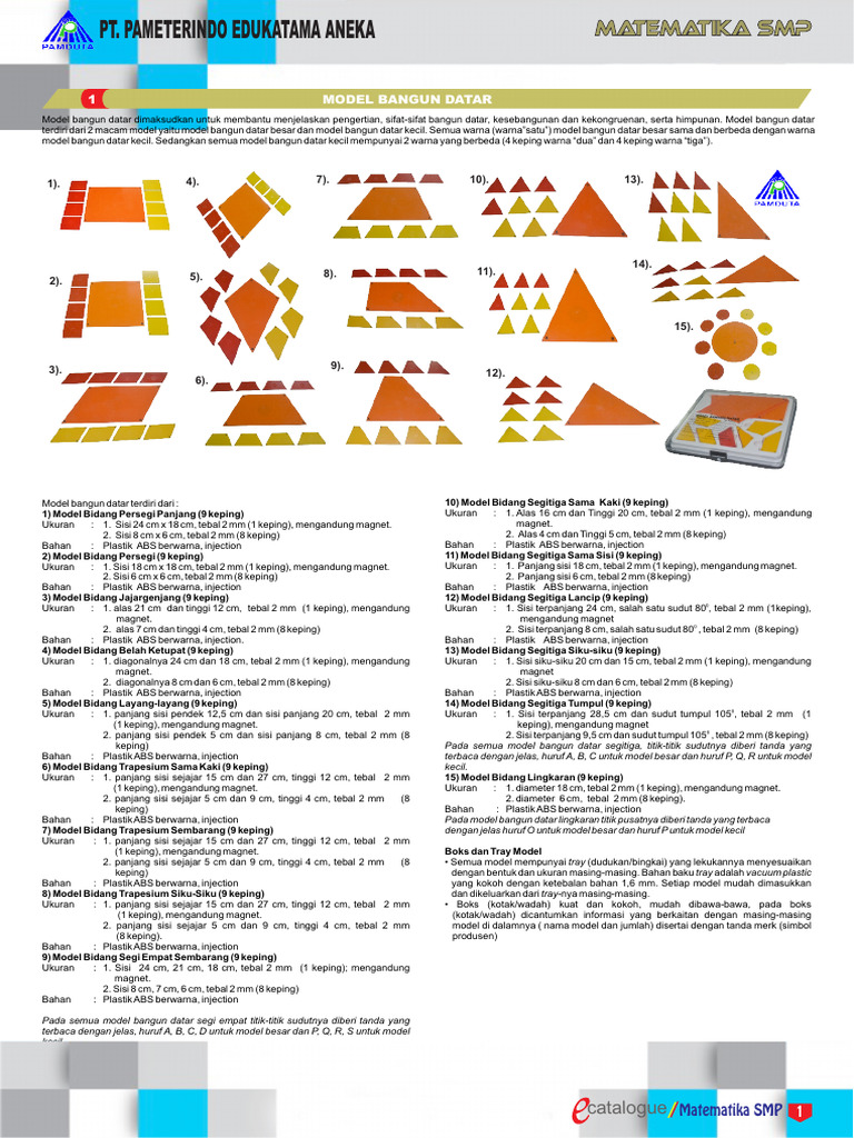 Model Bangun Datar untuk SMP | PDF