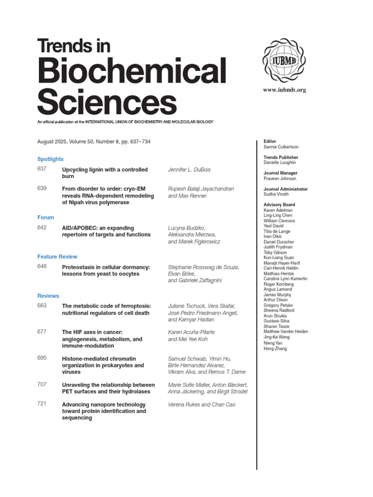 Advisory Board and Contents Tibs | PDF | Cell Biology | Biology