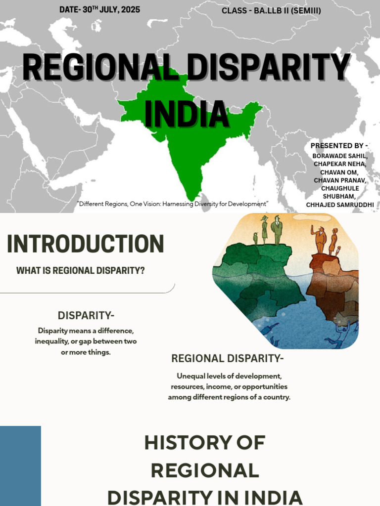 Understanding Regional Disparity in India | PDF | Agriculture | Water ...