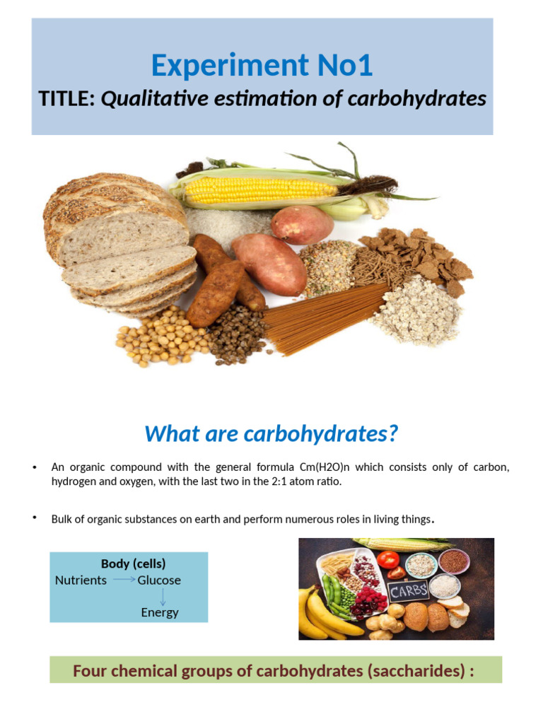 Carbohydrate Qualitative Analysis Methods | PDF | Carbohydrates ...