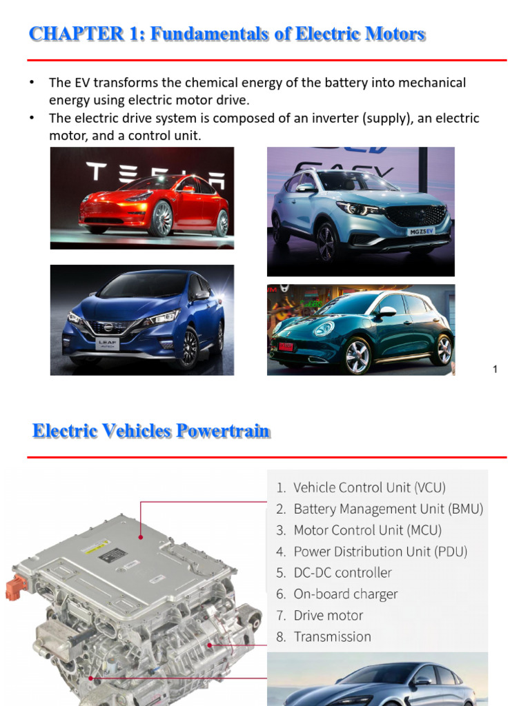Electric Motor Fundamentals for EVs | PDF | Electromagnetic Induction ...