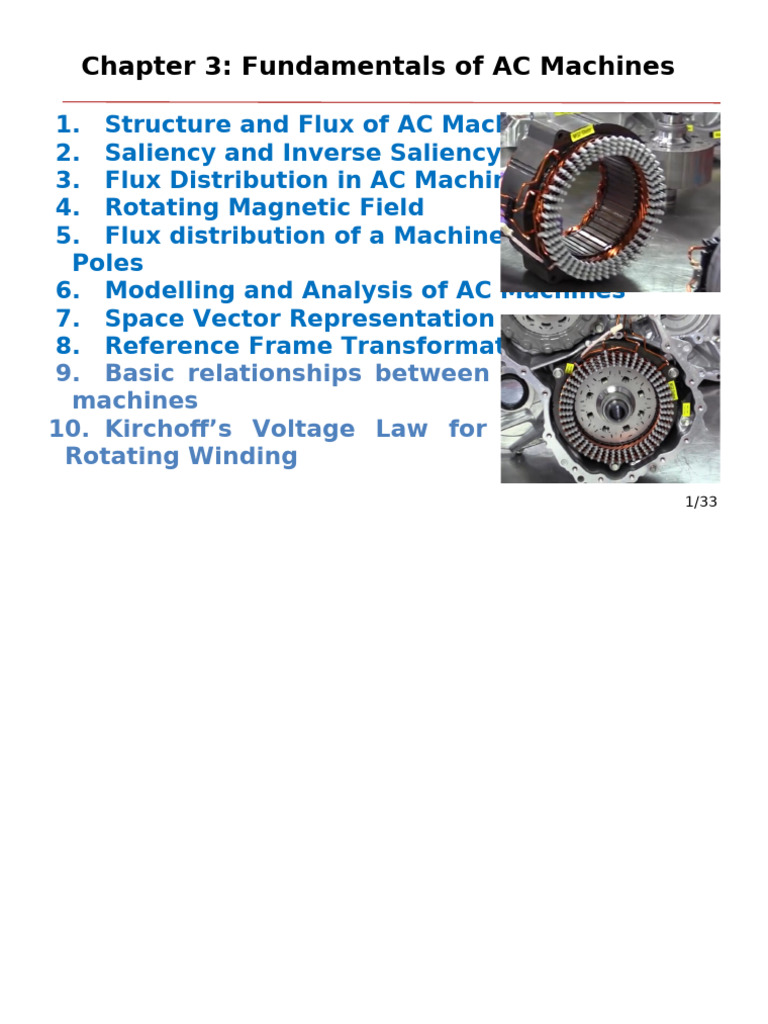 AC Machine Fundamentals and Analysis | PDF | Electric Motor ...