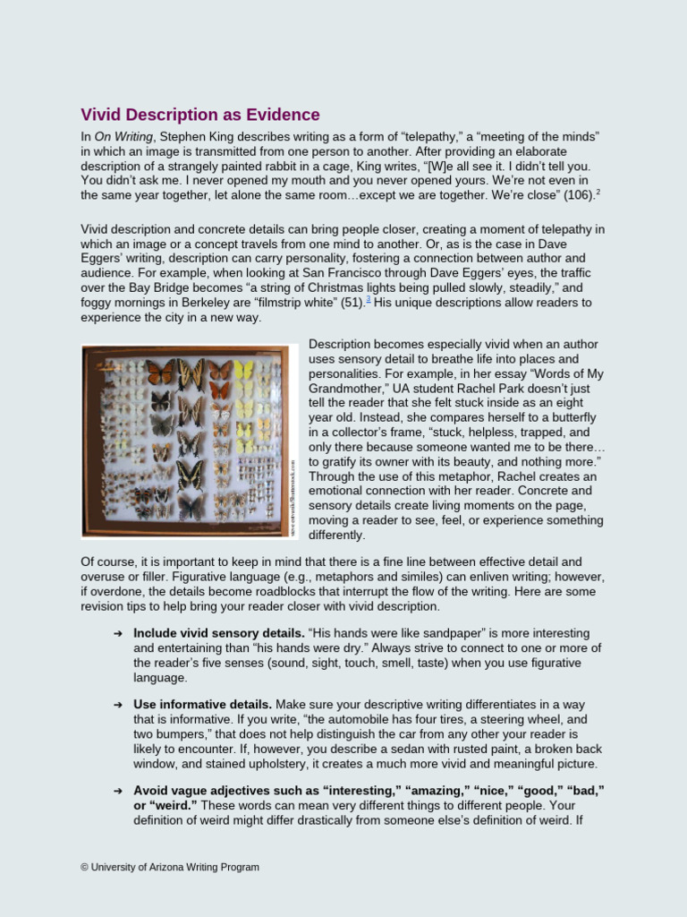 Vivid Description As Evidence | PDF | Mind | Linguistics