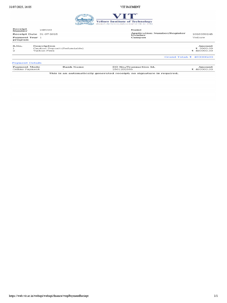 Vit Payment | PDF