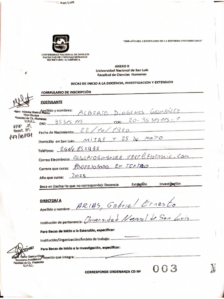 Beca Ini Doc | PDF | Plan de estudios | Maestros