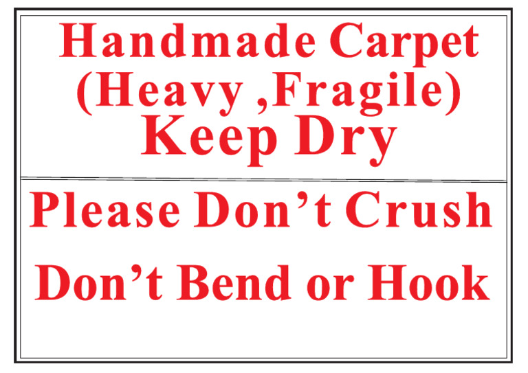 HT Carpet Packing Label | PDF