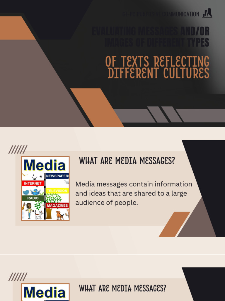 Evaluating Cultural Media Messages | PDF | Composition (Visual Arts ...