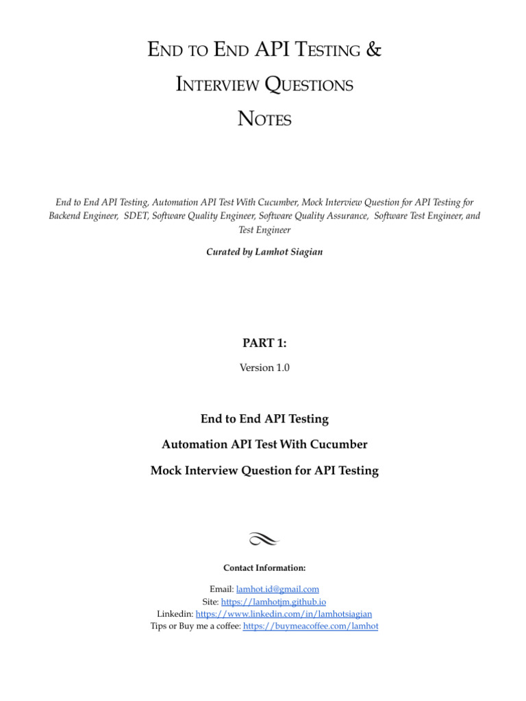 End To End API Testing | PDF | Computing | Software Engineering