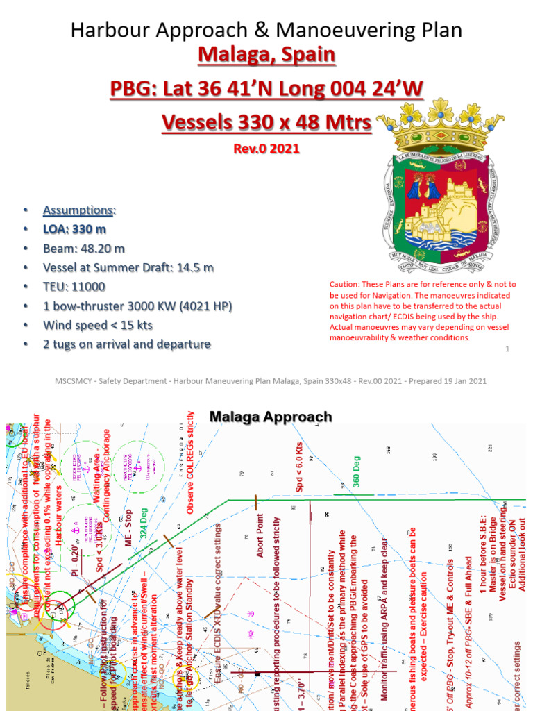 Harbour Maneuvering Plan for 330x48 Vessels | PDF | Tugboat | Watercraft