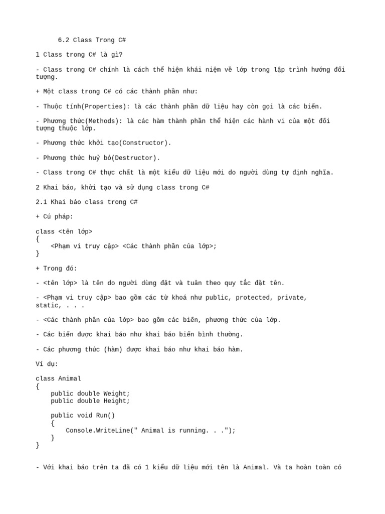 2 Class Trong C | PDF