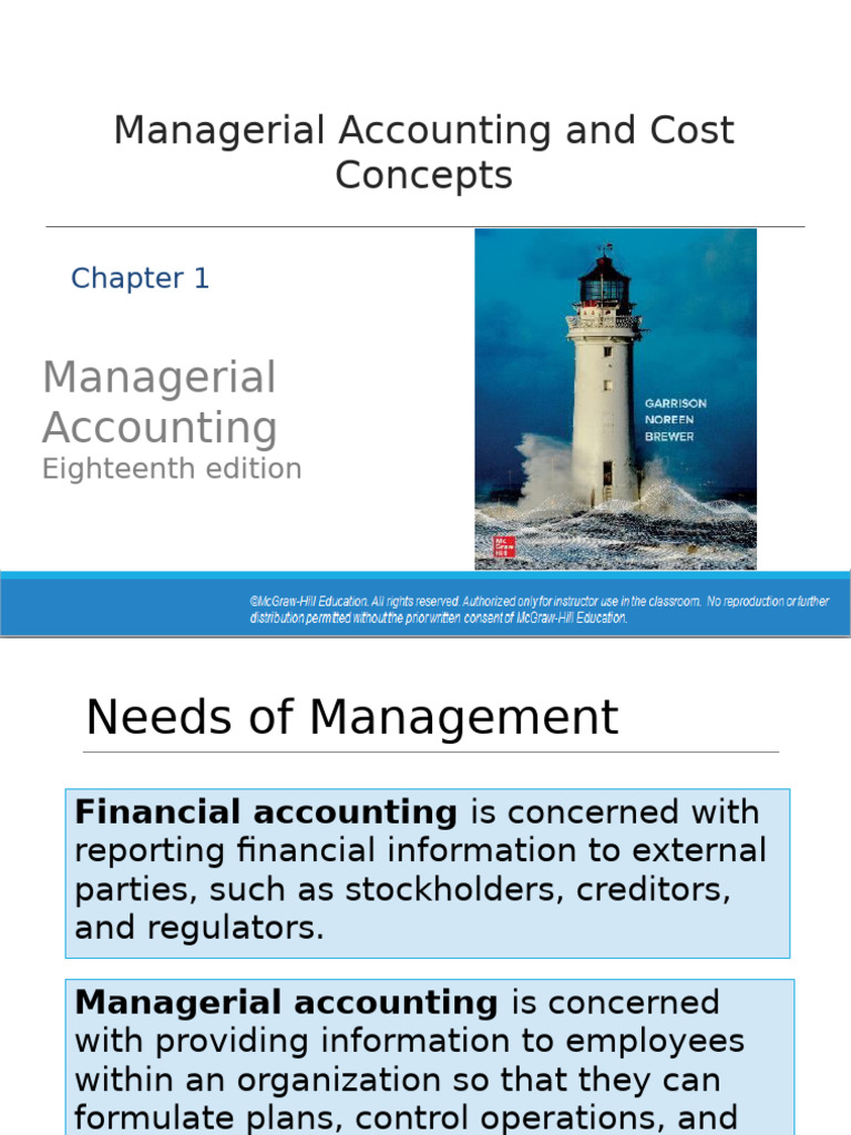 Managerial Accounting Cost Concepts | PDF | Economics | Management ...
