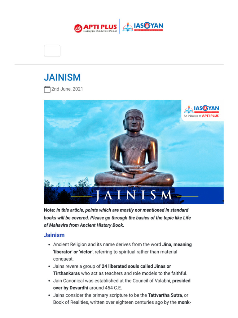 Overview of Jainism and Its Texts | PDF | Indian Philosophy