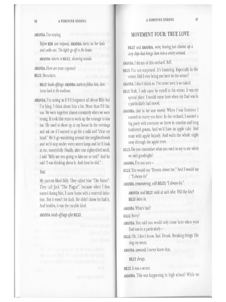 A Feminine Ending PG 3943 Billy & Amanda PDF