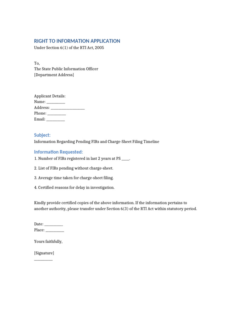 RTI Format4 | PDF