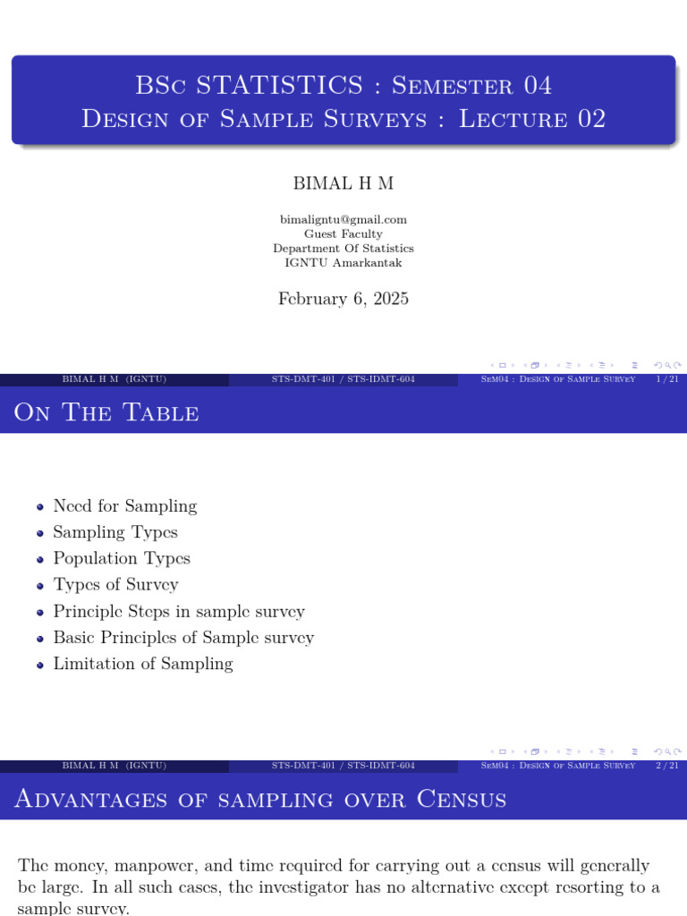 Sample Survey Design Principles | PDF | Sampling (Statistics) | Survey ...