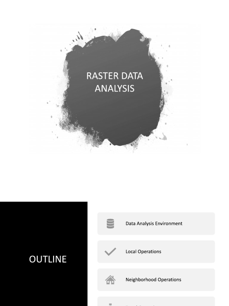 Gis 824 - Lec 11 - 2024 Raster Data Analysis | PDF