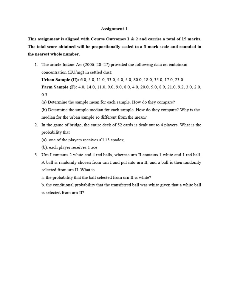 Assignment 1 | PDF