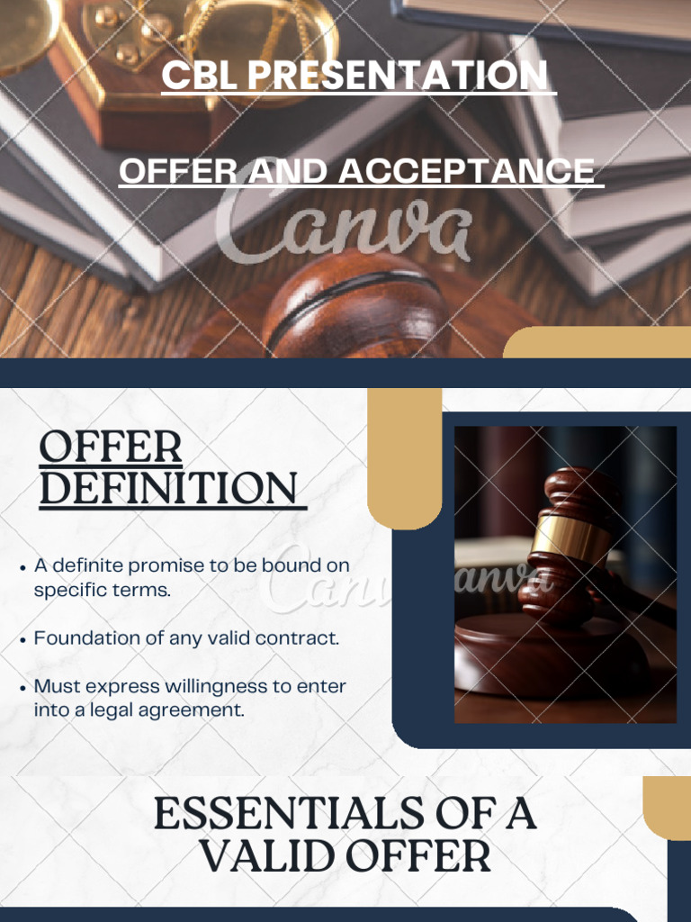Understanding Offer and Acceptance in Contracts | PDF | Offer And ...