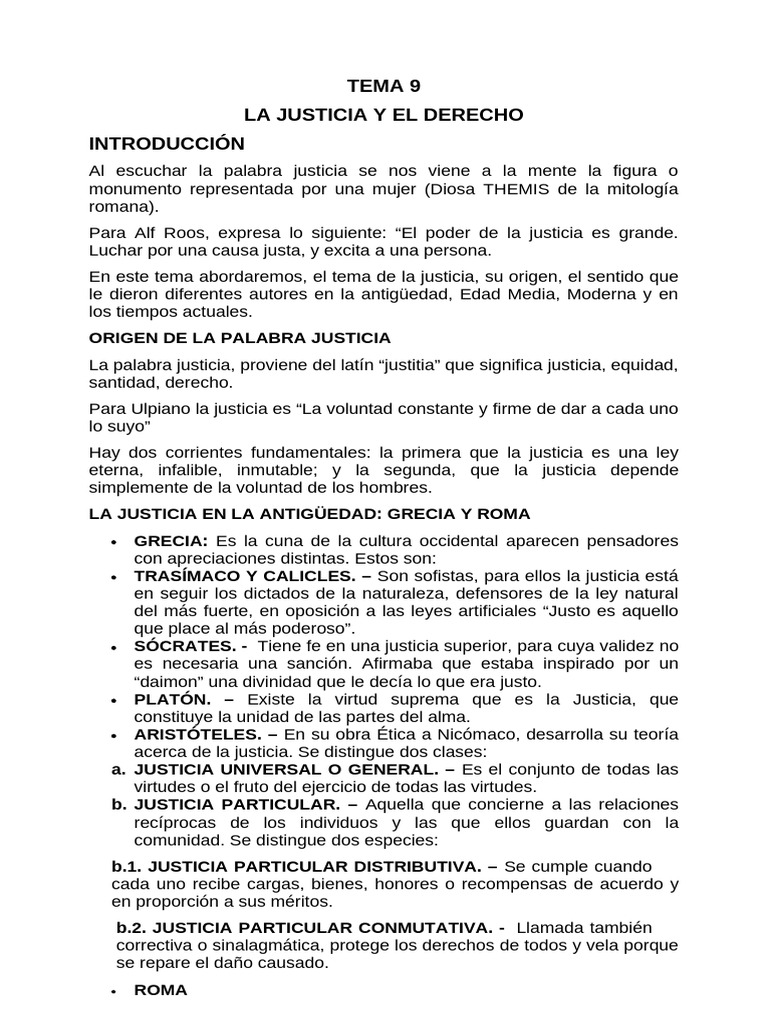 Historia y Conceptos de Justicia | PDF | Justicia | Crimen y violencia