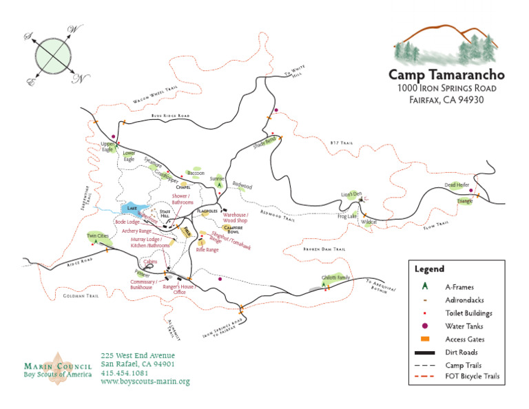 Camp Tama Rancho Map 2022 | PDF