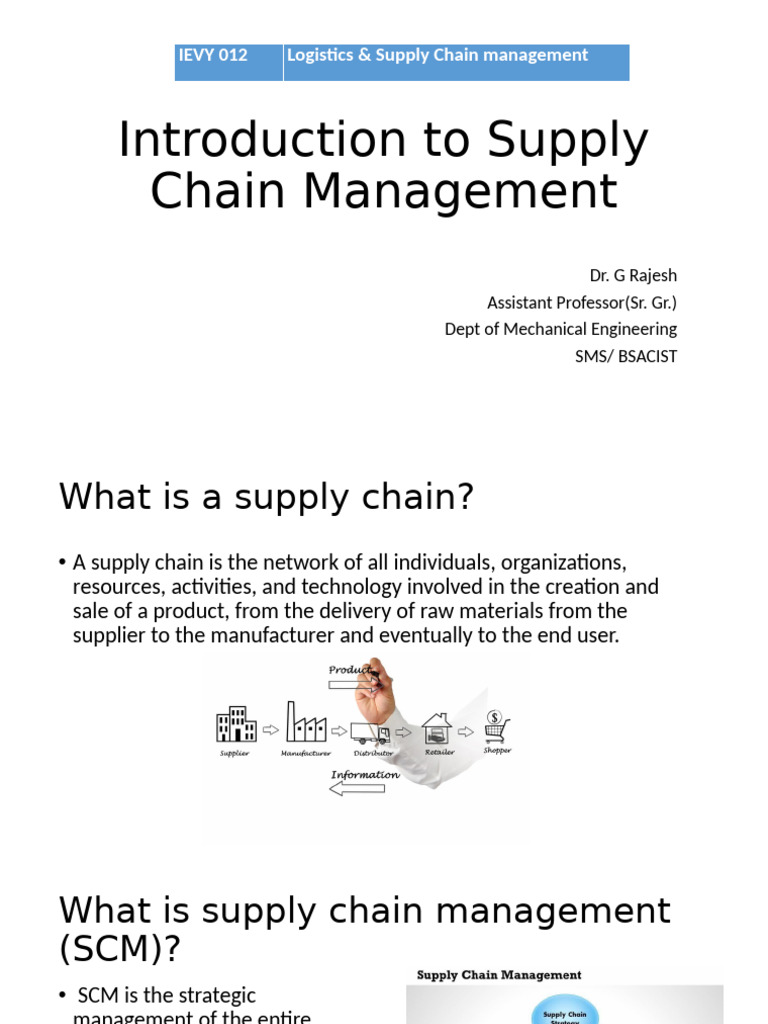 Essentials of Supply Chain Management | PDF