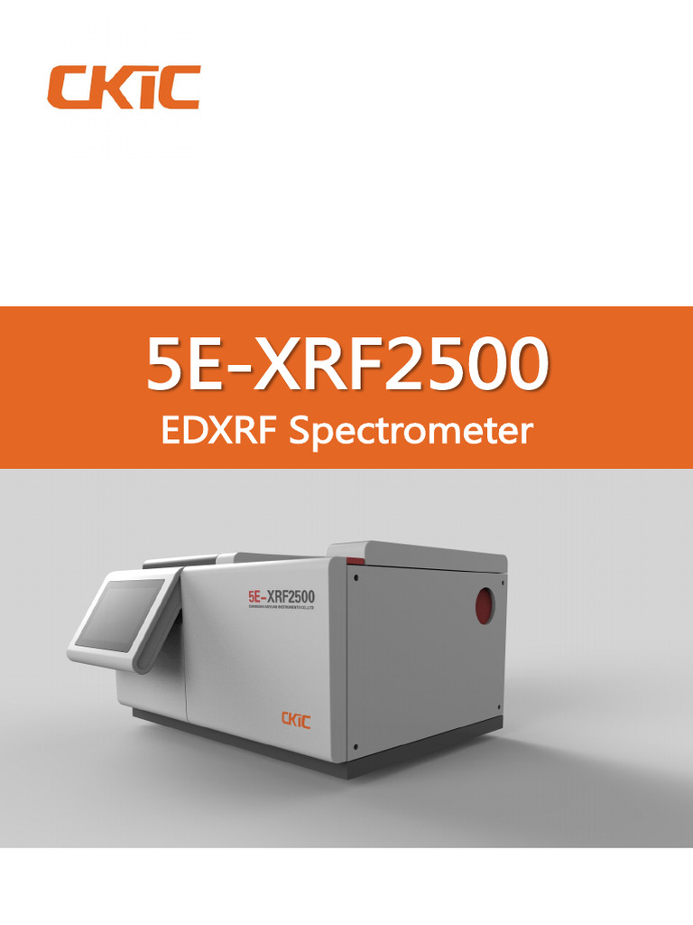 5e Xrf2500 Edxrf Spectrometer 20200224 | PDF | Energy Dispersive X Ray ...