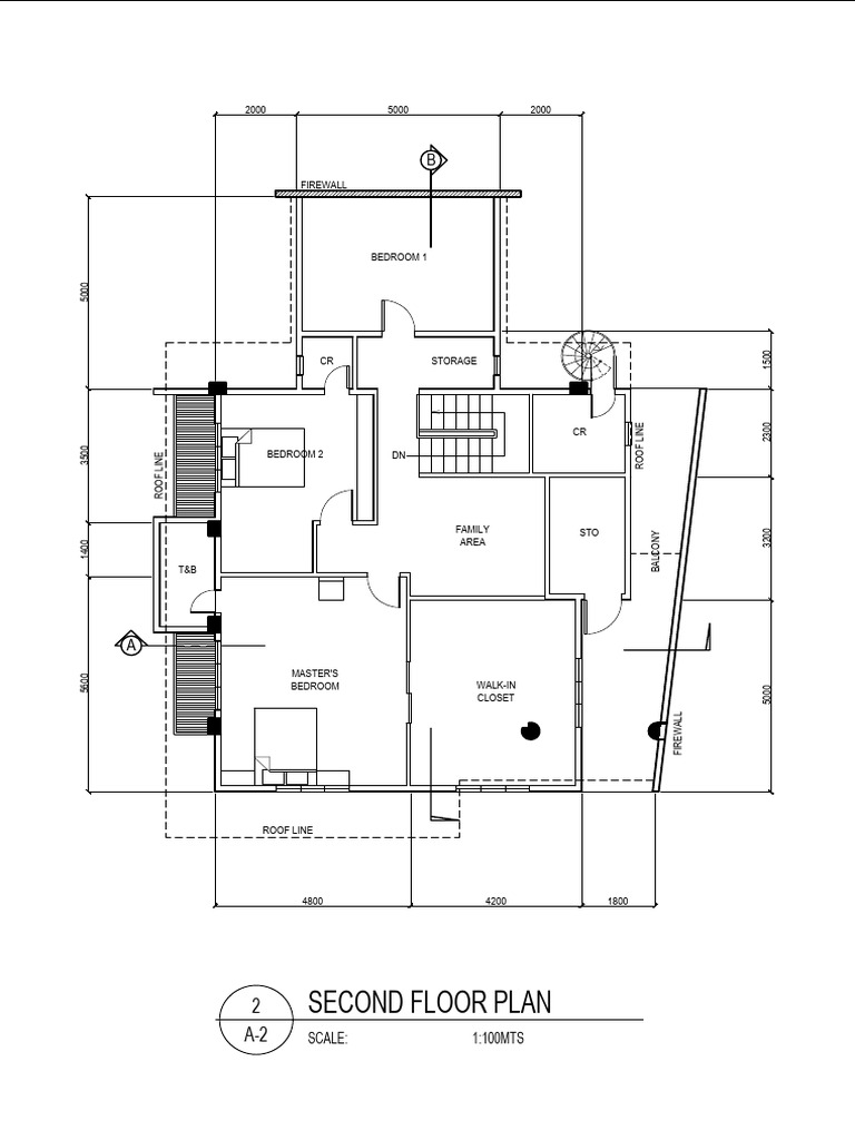 Second Floor Plan with Dimensions | PDF