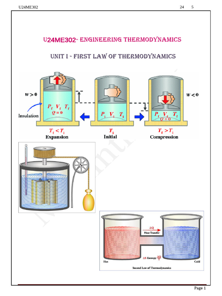 Engineering Thermodynamics Overview | PDF | Thermodynamic Equilibrium ...