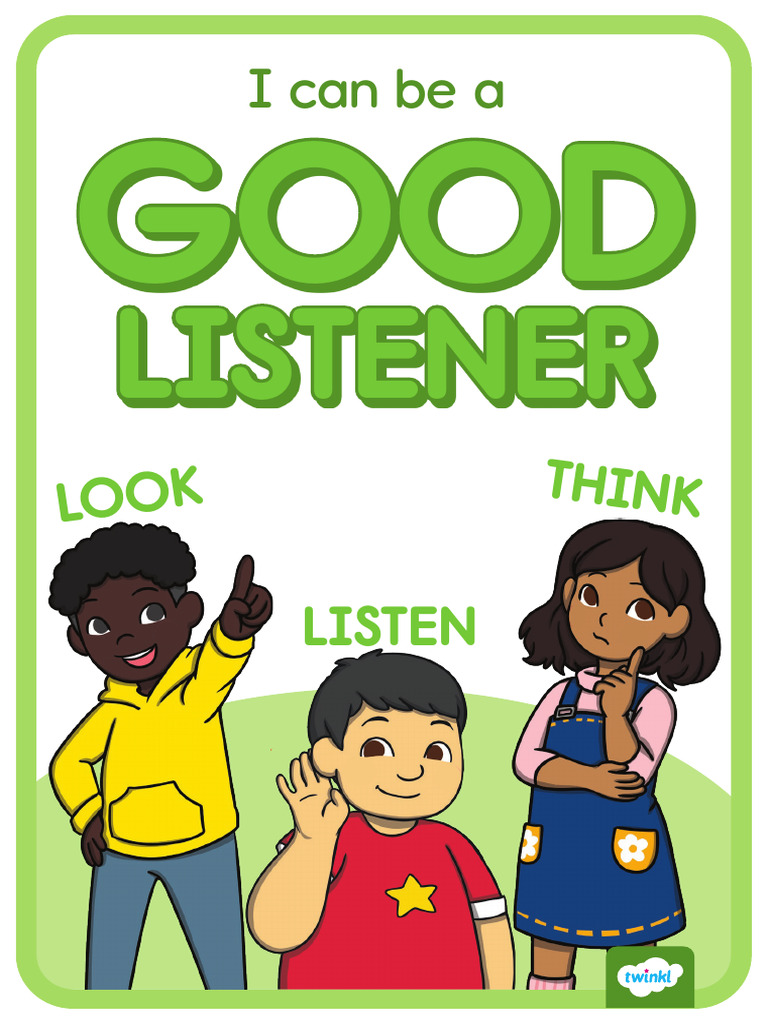 Color FREE Good Listening Cards | PDF