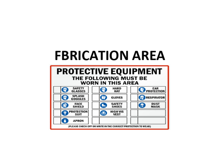 Fabrication Area | PDF