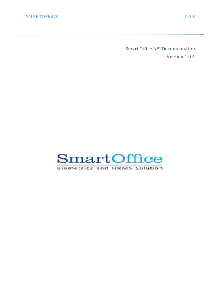 Smart Office API Documentation 1.0.4 | PDF | Software | Information ...
