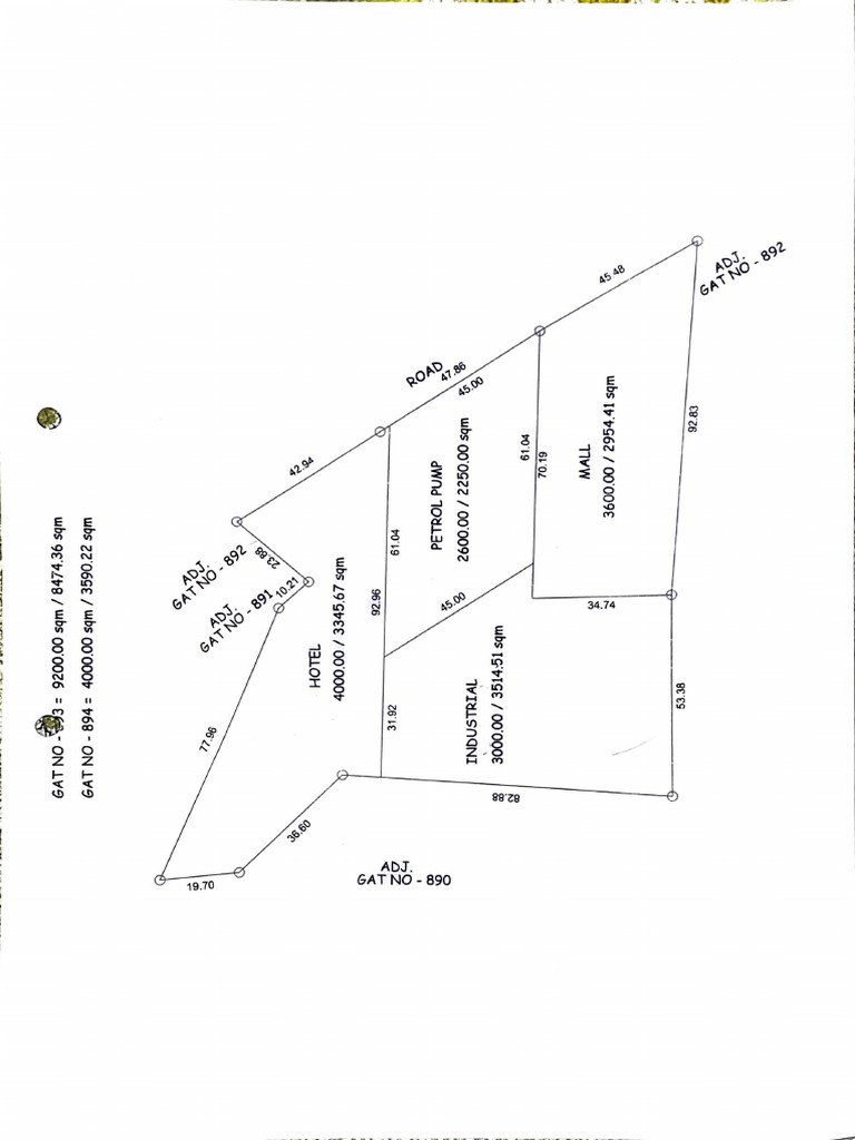 Pargaon Land Block Layout | PDF