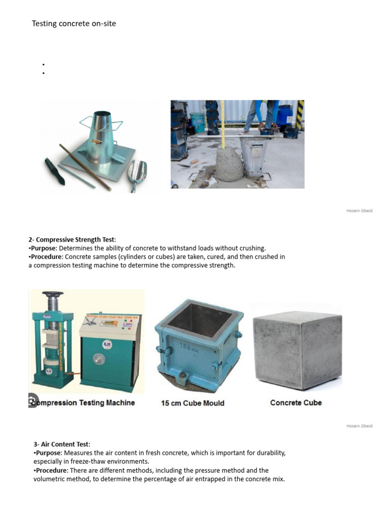 On-Site Concrete Testing Methods | PDF | Concrete | Fracture
