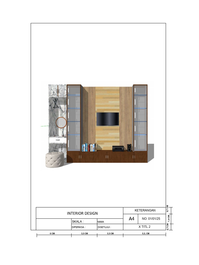 Interior Design: Keterangan NO: 01/01/25 Xtitl2 | PDF