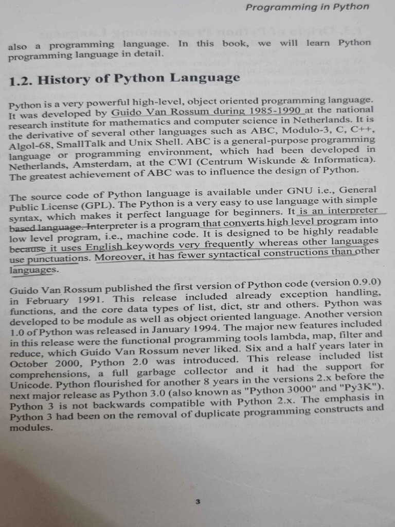 Introduction to Python Programming | PDF | Python (Programming Language ...