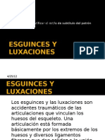 Esguinces y Luxaciones