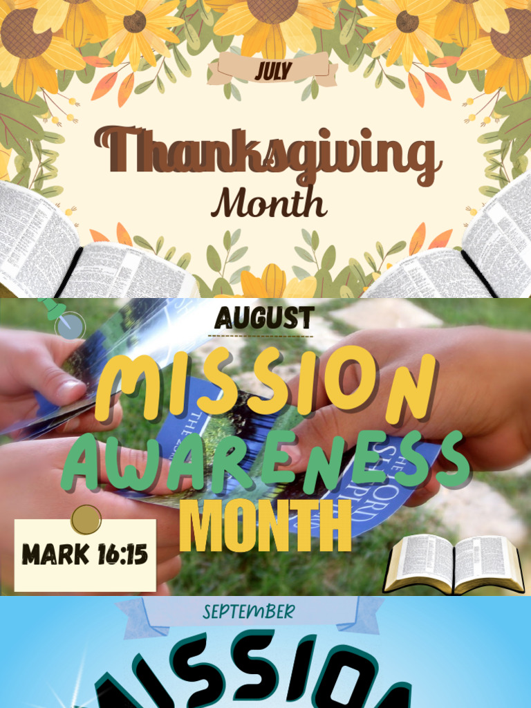 Monthly Themes for Church Missions | PDF
