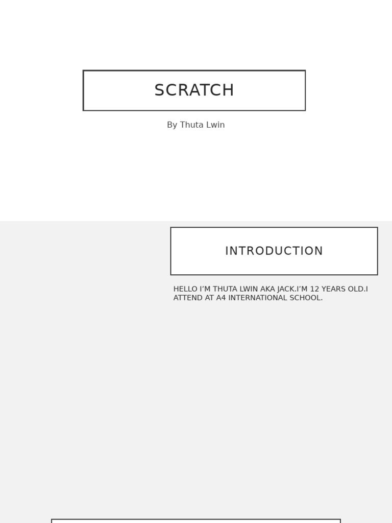 Scratch | PDF