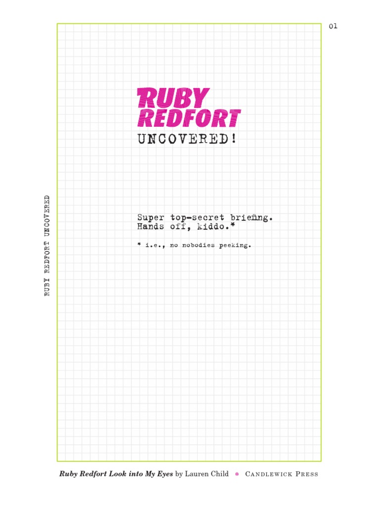 Ruby Redfort Dossier | PDF | Books | Leisure