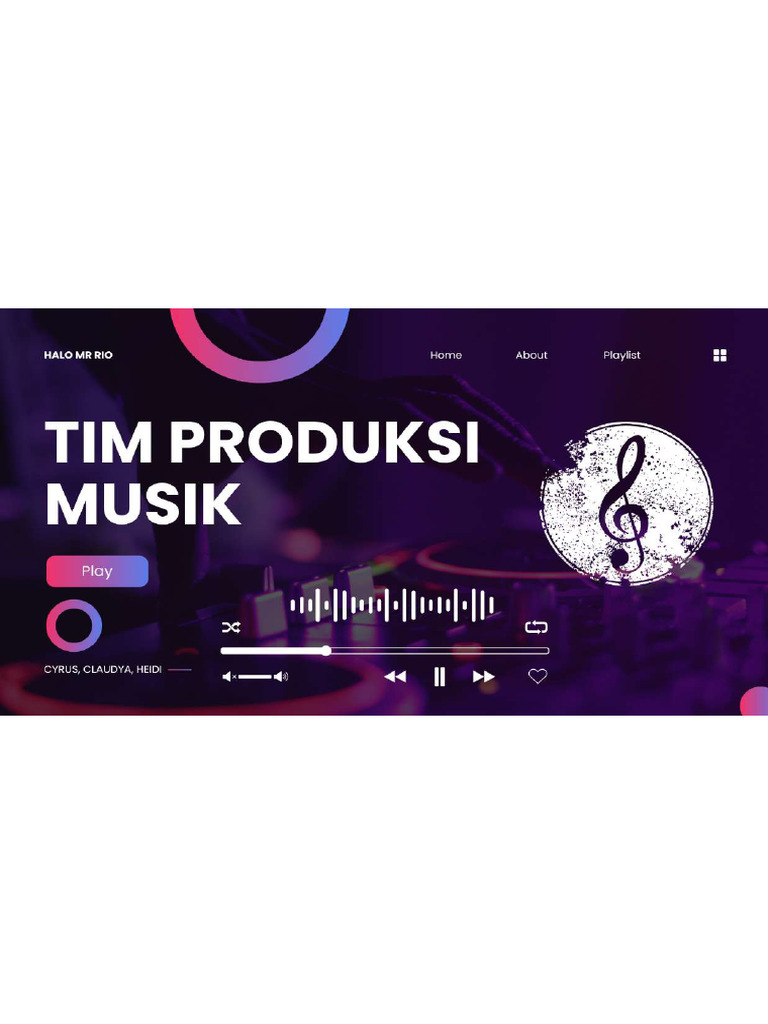 Tim Produksi Musik Internal External | PDF