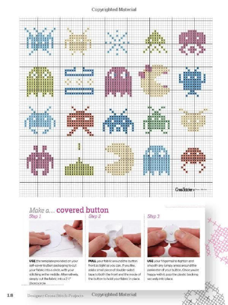 Space Invaders Cross Stitch Pattern | PDF