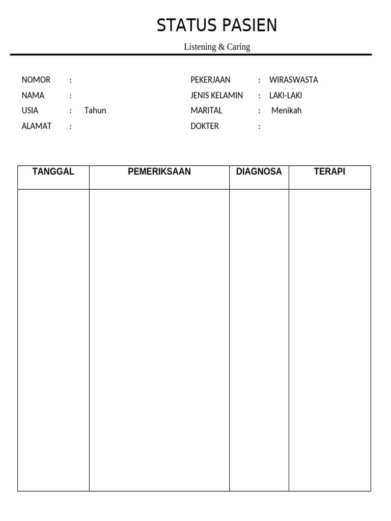 Status Pasien | PDF