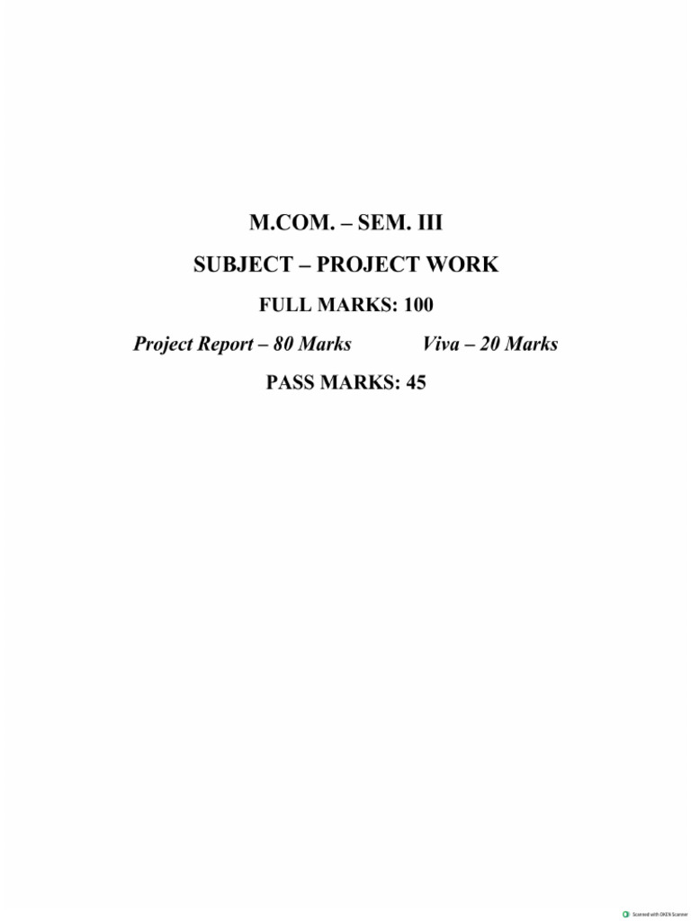 Project Work - 1 PDF | PDF