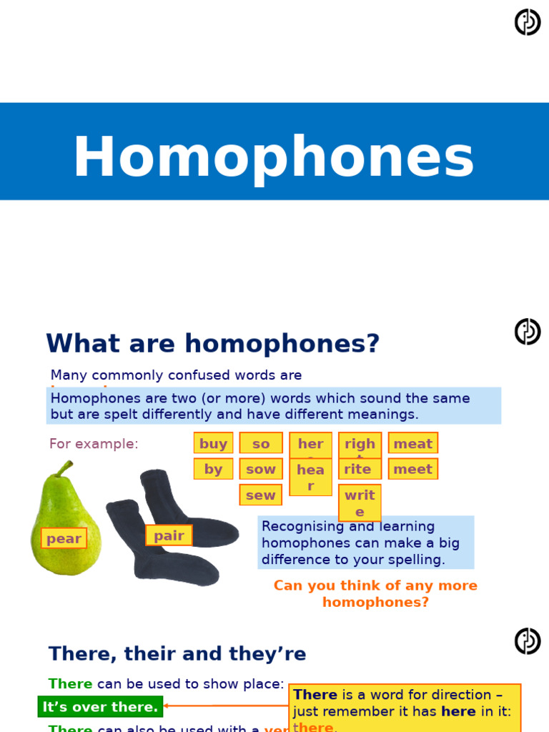 Understanding Homophones and Confused Words | PDF | Verb | Adjective
