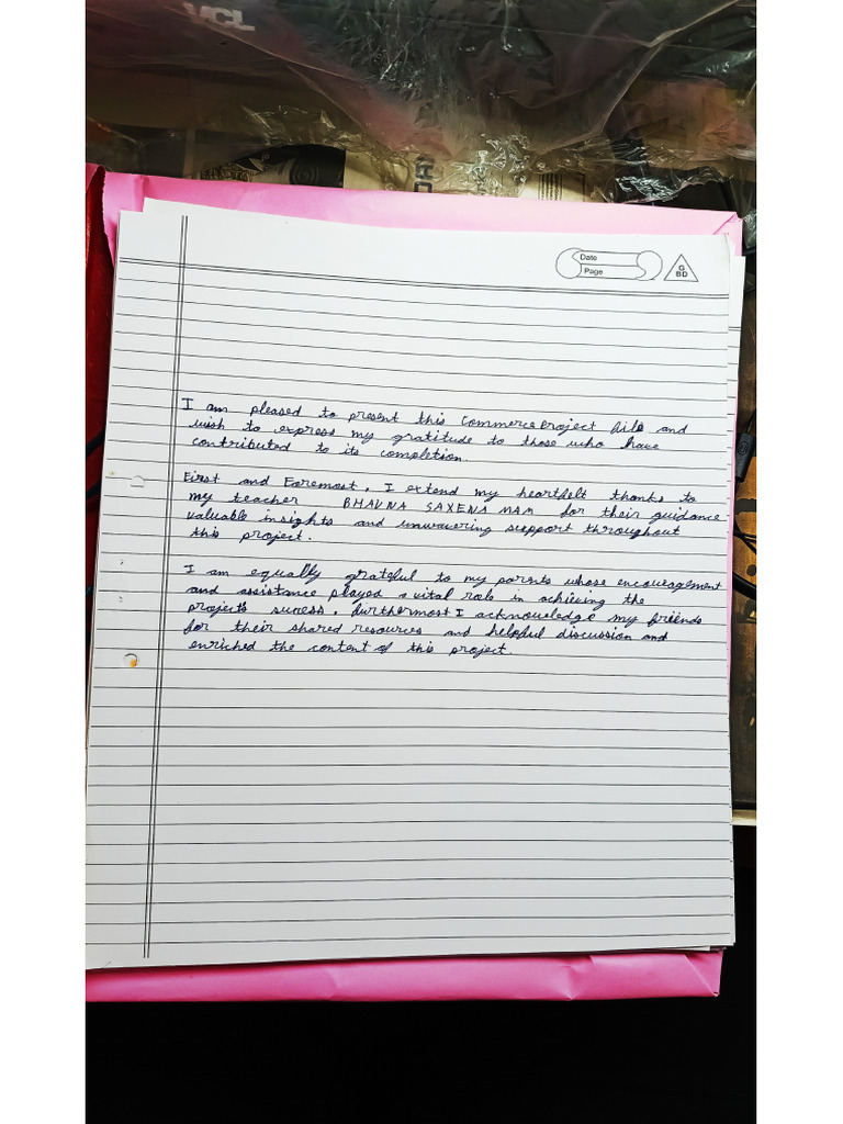 Class 12 Commerce Project | PDF