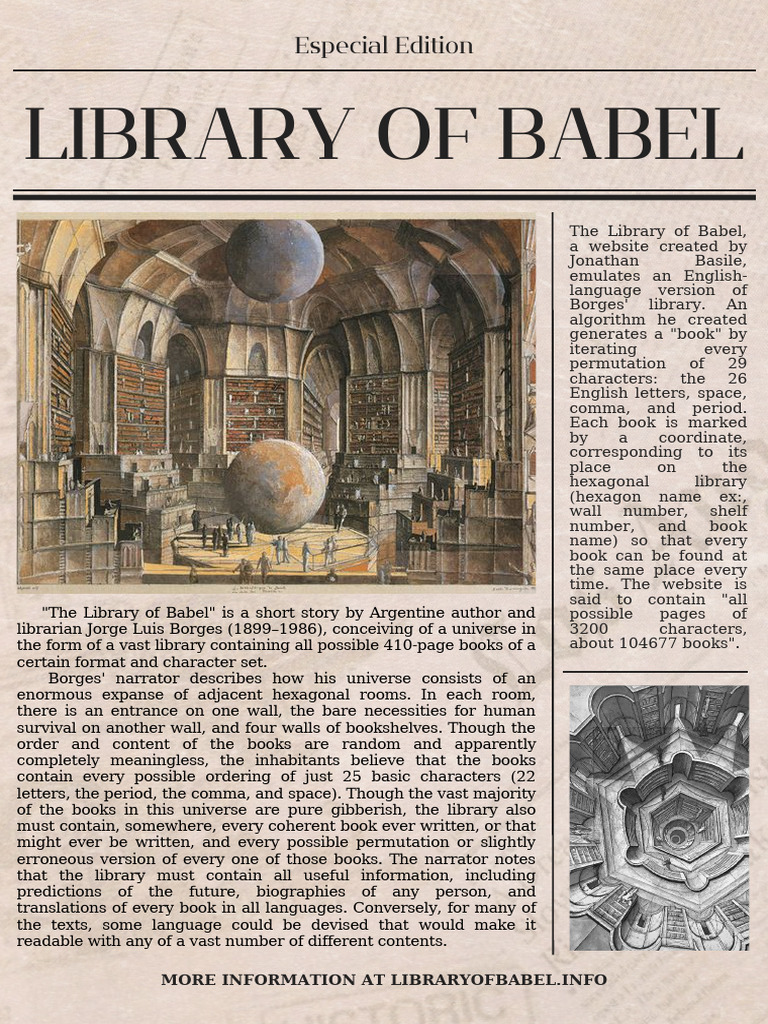 Explore Borges' Library of Babel Online | PDF | Books