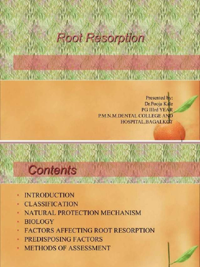 Root Resorption | PDF